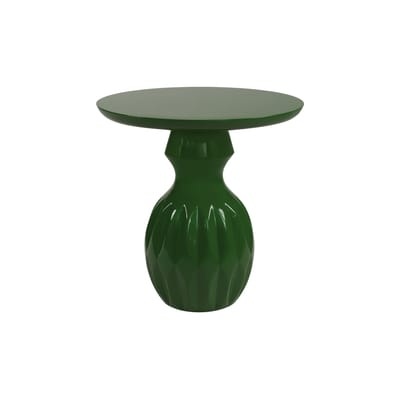 Talia Table d?appoint / Ø 52 x H 50 cm - Glasfaser - POPUS EDITIONS grün en plastikmaterial