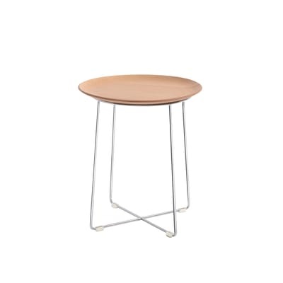 AL WOOD Beistelltisch / Geformtes Holz - Ø 40 x H 45,5 cm - Kartell holz natur en holz