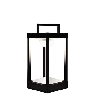 La Lampe Parc S Solarlampe LED / kabellos - H 30 cm - Maiori schwarz en metall/glas