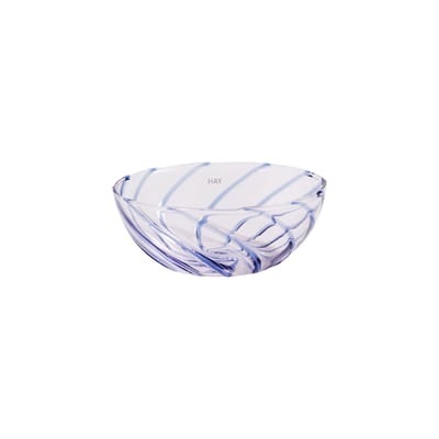 Spin Schale / 2er-Set - Glas - Hay weiß/transparent en glas