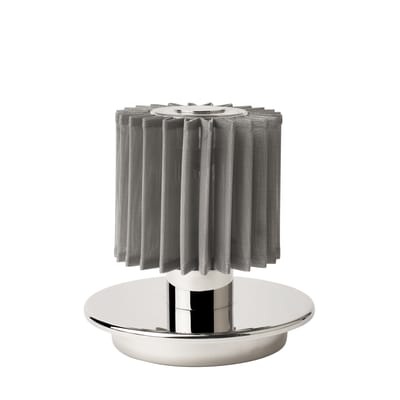In The Sun Table Lampe ohne Kabel / LED - Aufladbar über USB - DCW éditions silber/metall en metall/glas
