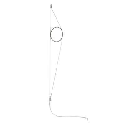 Wirering Wandleuchte / LED - H 208 cm - Flos weiß/grau en metall