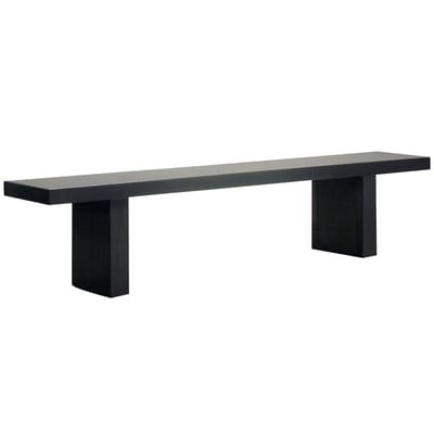 Tommaso Bank 210 cm - Zeus schwarz en metall