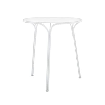 HiRay Runder Tisch / Metall - Ø 60 cm - Kartell weiß en metall