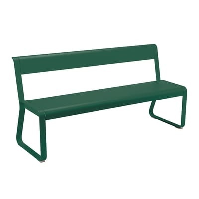 Bellevie Bank mit Rückenlehne / L 161 cm - 4-Sitzer - Fermob grün en metall