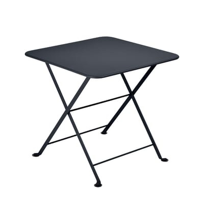Couchtisch Tom Pouce metall grau schwarz / 50 x 50 cm - Fermob grau en metall