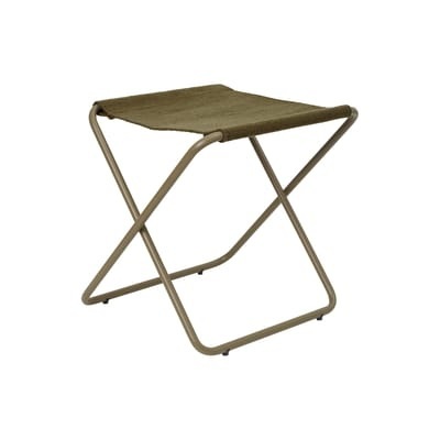 Desert Klappstuhl / Plastikflaschen-Recycling - Gestell Olivengrün - Ferm Living beige en textil