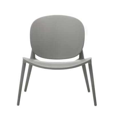 Be Bop Lounge Sessel / Outdoor - Kartell grau en plastikmaterial