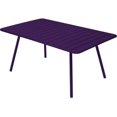 Luxembourg rechteckiger Tisch / für 6 bis 8 Personen - 165 x 100 cm - Fermob violett en metall