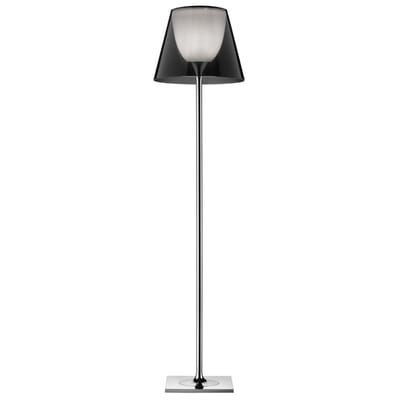 Flos - Stehleuchte KTRIBE - Metall - chromfarbig/schwarz - 55/55/183 cm