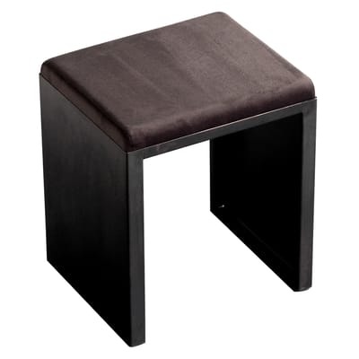 Irony Hocker - Zeus schwarz en metall/leder