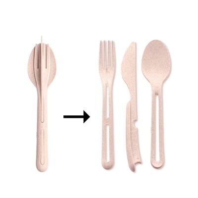 Koziol Besteck-Set KLIKK Organic Pink