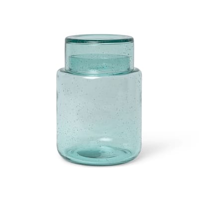 Oli Topf / Recycling-Glas - 1,7 L / Ø 13 x H 19,5 cm - Ferm Living grün en glas