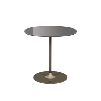 Thierry Tables d'appoint / 45 x 45 x H 45 cm - Glas - Kartell grau en glas