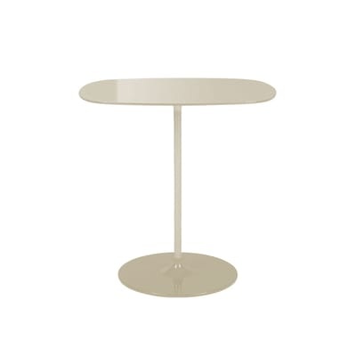 Thierry Beistelltisch / 33 x 50 x H 50 cm - Glas - Kartell weiß en glas