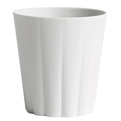 Iris Tasse / runder Becher - handgemacht - Hay weiß en keramik