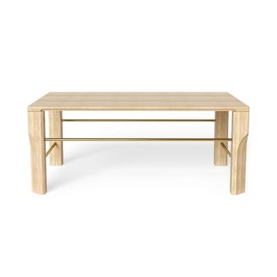 Couchtisch Joséphine holz natur / Eiche - 100 x 70 cm - Hartô holz natur en holz