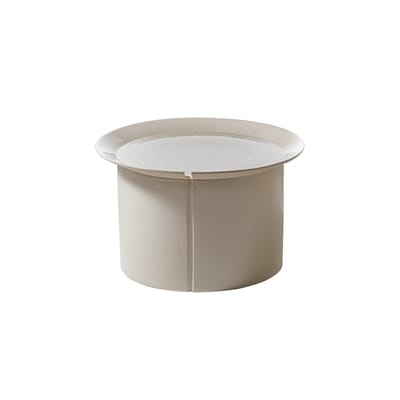Brise Beistelltisch / Ø 46 x H 51 cm - Keramik - Gervasoni weiß en keramik
