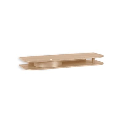 Valet Console murale / Schreibtisch - Runde Schublade / L 92 x Tiefe 35 cm - Northern holz natur en holz