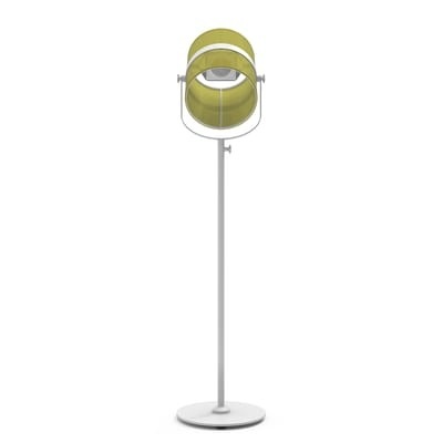 Outdoor-Solarstehleuchte La Lampe Paris LED metall textil weiß gelb / kabellos - Maiori weiß en metall