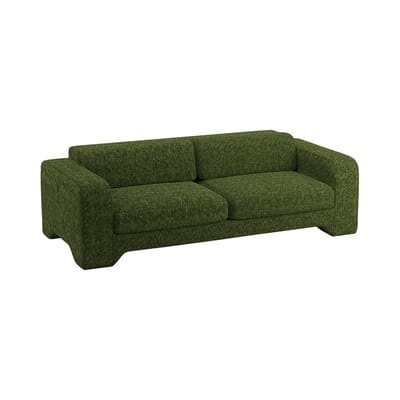 Giovana Sofa / L 230 cm - 3-Sitzer / Chenille-Velours - POPUS EDITIONS grün en textil