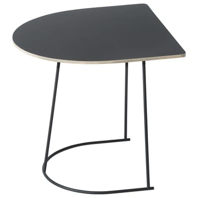 Airy Half Beistelltisch / 44 x 39 cm - Muuto schwarz en metall/holz