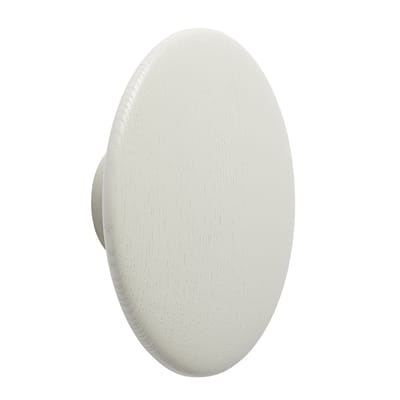 The Dots Wood Wandhaken / Large - Ø 17 cm - Muuto weiß en holz