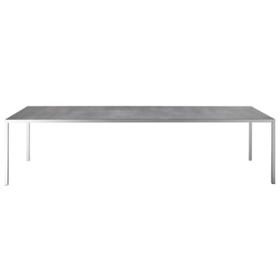 rechteckiger Tisch LIM 3.0 metall keramik grau / Keramik - 220 x 100 cm - MDF Italia grau en metall