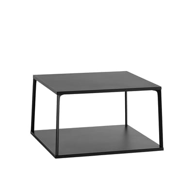 Eiffel Couchtisch / quadratisch - L 65 cm x H 38 cm - Hay schwarz en metall/holz