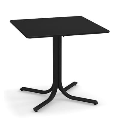 System Klapptisch / 80 x 80 cm - Emu schwarz en metall