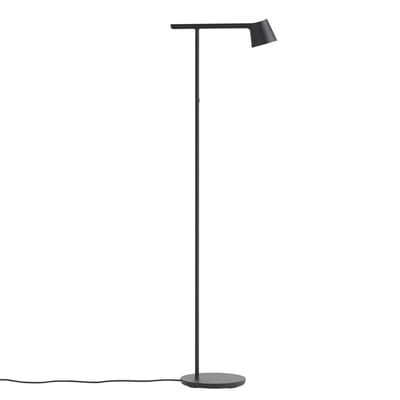 Tip LED Stehleuchte / Metall - Drehbar - Muuto schwarz en metall