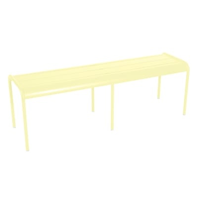 Bank Luxembourg metall gelb 3/4-Sitzer / L 145 cm - Aluminium - Fermob gelb en metall