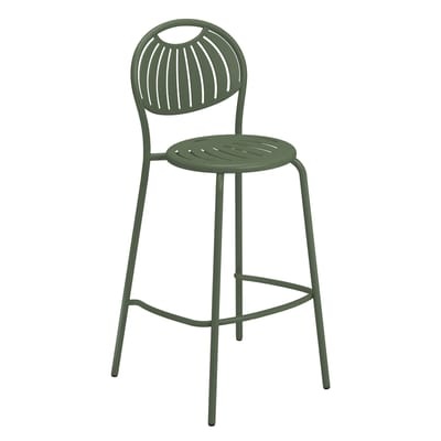 Barhocker Coupole metall grün Metall / H 75 cm - Emu grün en metall