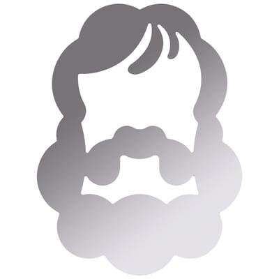 Beard Selbstklebende Spiegel selbstklebend - Domestic spiegel en plastikmaterial
