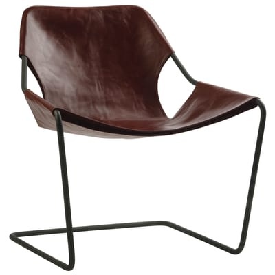Paulistano Sessel Carbon - Objekto braun en leder