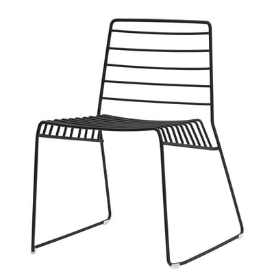 Stapelbarer Stuhl Park metall schwarz / Metall - B-LINE schwarz en metall