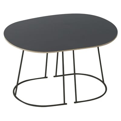 Airy Couchtisch / klein - 68 x 44 cm - Muuto schwarz en metall/holz