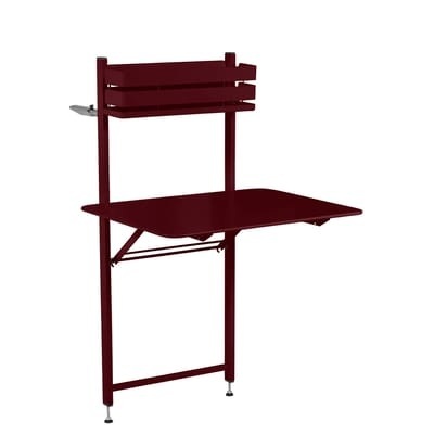 Balcon Bistro Klapptisch / Rabattable - 77 x 64 cm - Fermob rot en metall