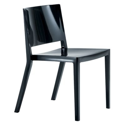 Lizz Stapelbarer Stuhl - Kartell schwarz en plastikmaterial