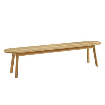 Triangle Bank / L 200 cm - Hay beige en holz
