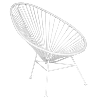 Lounge Sessel Acapulco metall plastikmaterial weiß - OK Design pour Sentou Edition weiß en metall