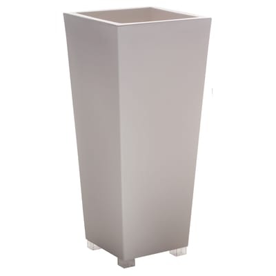 Kabin Maxi Blumentopf - Serralunga weiß en plastikmaterial