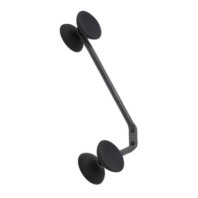 Officina Wandgarderobe / Schmiedeeisen & Gummimaterial - Magis schwarz en metall