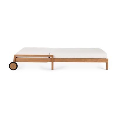 Matratze Outdoor / Für Jack-Sonnenliege - Ethnicraft weiß/beige en textil