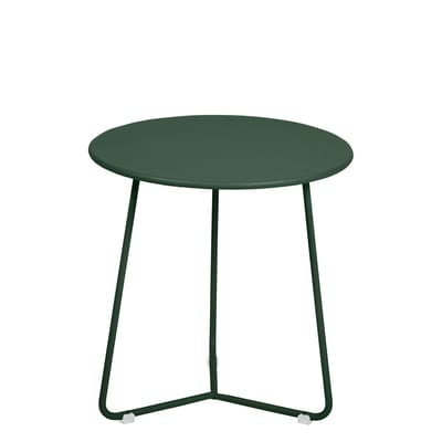 Cocotte Beistelltisch / Hocker - Ø 34 cm x H 36 cm - Fermob grün en metall