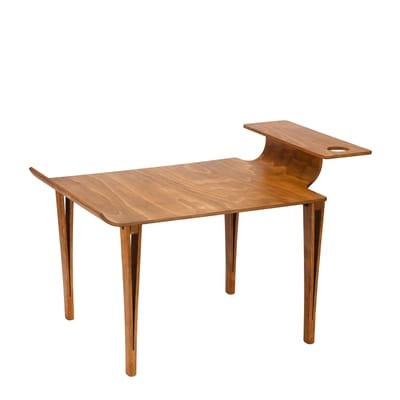 Couchtisch Biplan holz natur / 84 x 61 cm x H 49 cm - Tsé-Tsé holz natur en holz