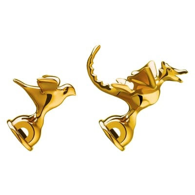 Alessi-Deckel mit Trillerpfeife, 2 Stk, Messing