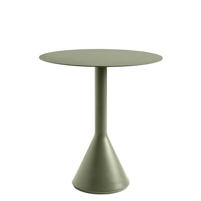Palissade Cone Runder Tisch / Ø 70 - R & E Bouroullec - Hay grün en metall