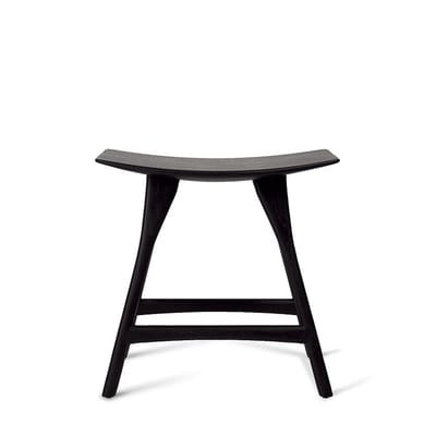 Osso Hocker / Eiche massiv - H 48 x L 50 cm - Ethnicraft schwarz en holz