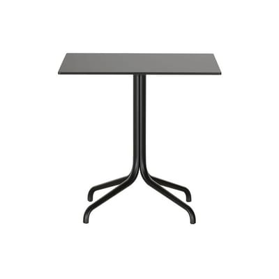 Belleville OUTDOOR quadratischer Tisch / Ø 75 x 75 cm - Massivlaminat - Vitra schwarz en holz